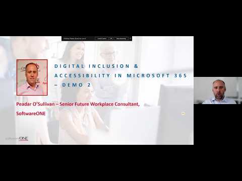 Demo of Microsoft 365 Accessibility Features – Peadar O’Sullivan - Accessibility & Digital Inclusion