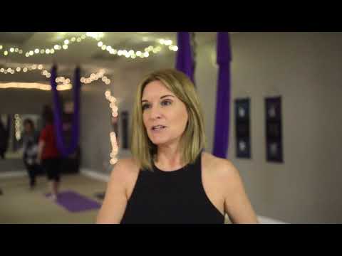 Aerial Yoga classes at Nature's Fountain