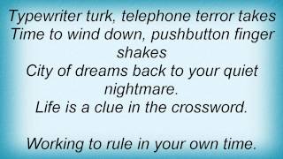 Jethro Tull - Crossword Lyrics