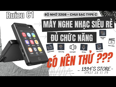 Máy Nghe Nhạc Ruizu C1 Bluetooth 5.2 Cảm Ứng 32GB - Loa Ngoài, Xem Phim, Nghe Nhạc Mp3 Cao Cấp