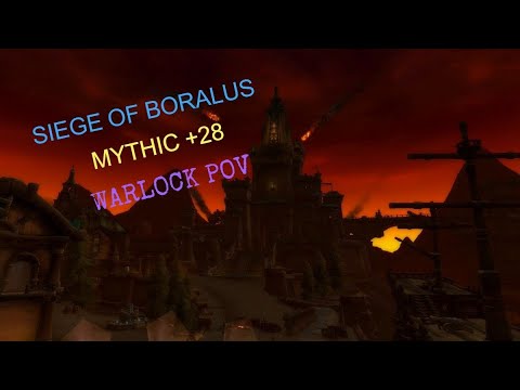 +28 Siege of Boralus, Affliction Warlock POV with coms!