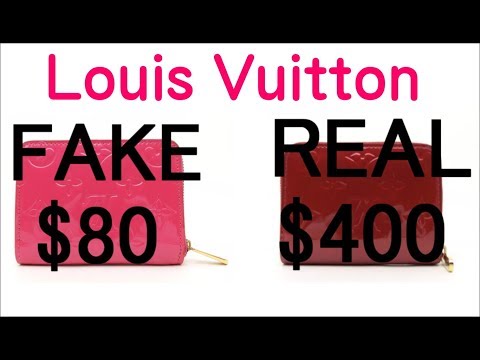 Louis Vuitton Compare FAKE vs REAL. VERNIS Coin Purse Wallet
