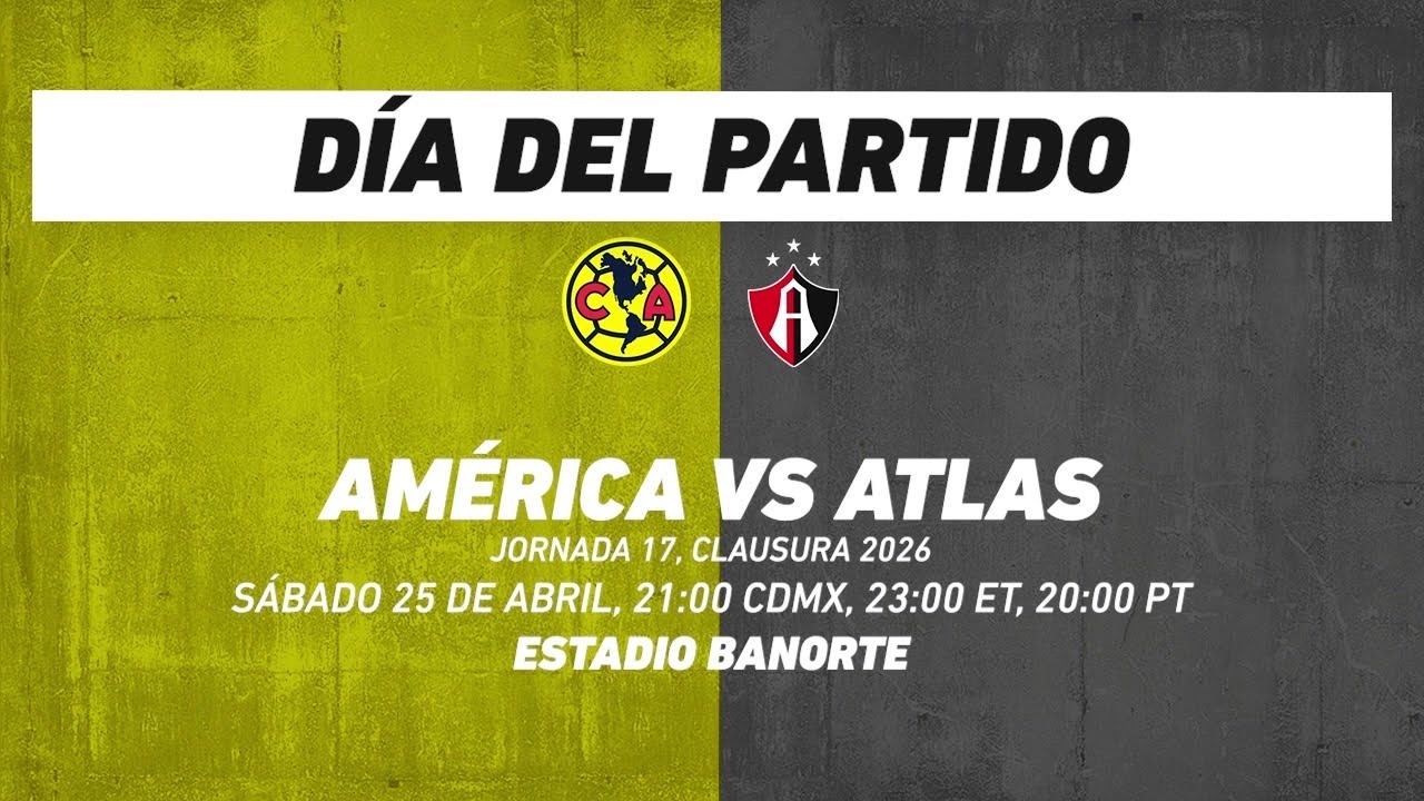 América vs Atlas, frente a frente: Liga MX