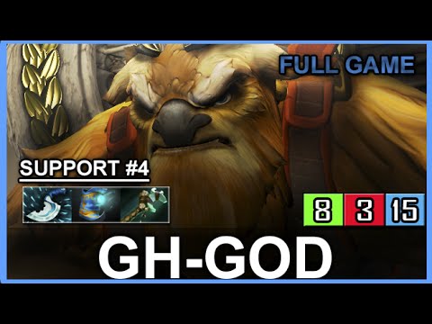 GH-GOD Earthshaker Support Ranked Full Game
