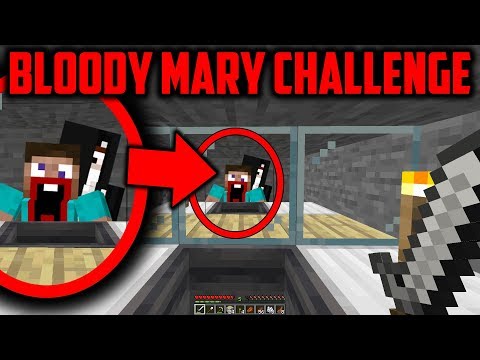 Do NOT do the Bloody Mary Challenge at Night..... (Scary Minecraft Video)