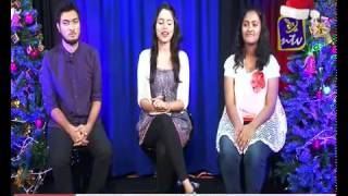 EVANGELIN & ANKIE WITH ANCHOR SHARU (MISS.SOUTH INDIA 2013)ON NTV,UAE - PROGRAMME- ALBUM HITS