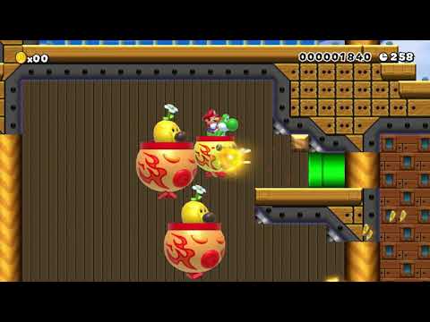 Gladiator Yoshi Wiggler Arena ⚡️ by Farticus ⚡️ SUPER MARIO MAKER Raw GAMEPLAY