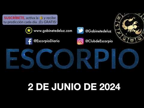 Horóscopo Diario - Escorpio - 2 de Junio de 2024.