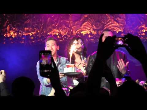 ESCKAZ in London: Conchita wishes Happy Birthday to Nathan Trent (Austria 2017)