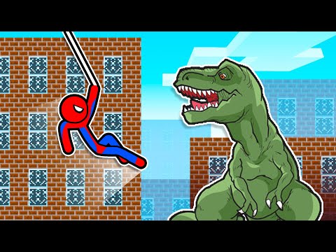 Stickman VS Minecraft: Spiderman Battle - AVM Shorts Animation