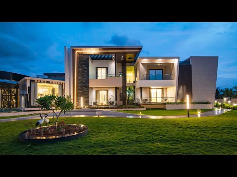 Inside a 1acre mega billionaire mansion in India by Mahitara architects.