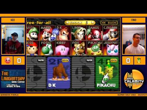 S@LT #83  Finio Pika, Falcon vs KD3 Kirby, Falcon   Winners Final   SSB64 Singles