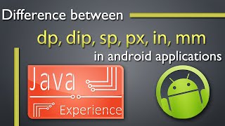 Difference Between dp, dip, sp, px, in, mm, pt in Android