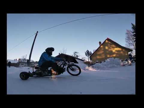 Drift trike ice drifting