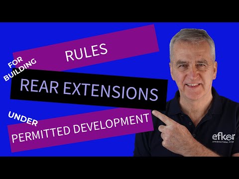 Rules for building rear extensions under permitted development