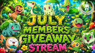🔴 - JULY MEMBERS GIVEAWAYS - FREE Pokémon SINGLES!?!? LIVE Pokémon Store, & RACES!