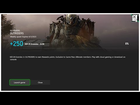 Outriders 🏆 Xbox GamePass - Weekly Quest (CW 13)
