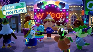 New Years COUNTDOWN in Animal Crossing New Horizons