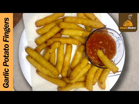 Garlic Potato Fingers | Potato Garlic Finger | Garlic Potato Sticks Recipe | Ramzan special 2025