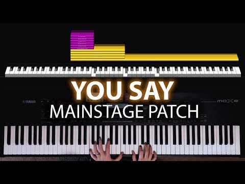 You Say MainStage patch keyboard cover- Lauren Daigle