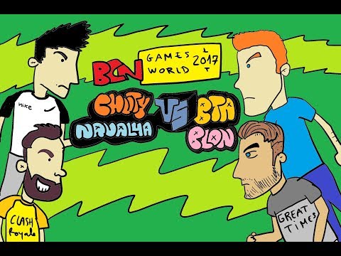 ¡¡¡BLON vs CHUTY vs NAVALHA vs BTA !!! EPIC VLOG EN EL BCN GAMES WORLD