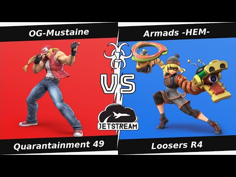 Quarantainment 49 Loosers R4 - OG-Mustaine (Terry) Vs. Armads -HEM- (Min Min) Smash Ultimate - SSBU