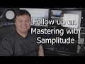 Follow Up On Mastering With Samplitude Pro X4