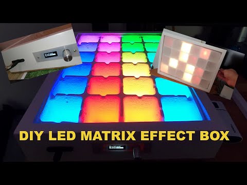 DIY Led Matrix Effect Box (ESP8266 and RGB LEDs)