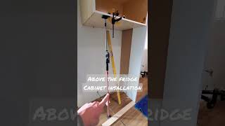 Cabinet Third Hand Support Tool for Above-the-Fridge Cabinet Installation