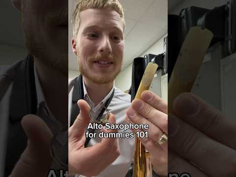 Alto Saxophone for dummies 101 😂 #saxophone #musicteacher #band