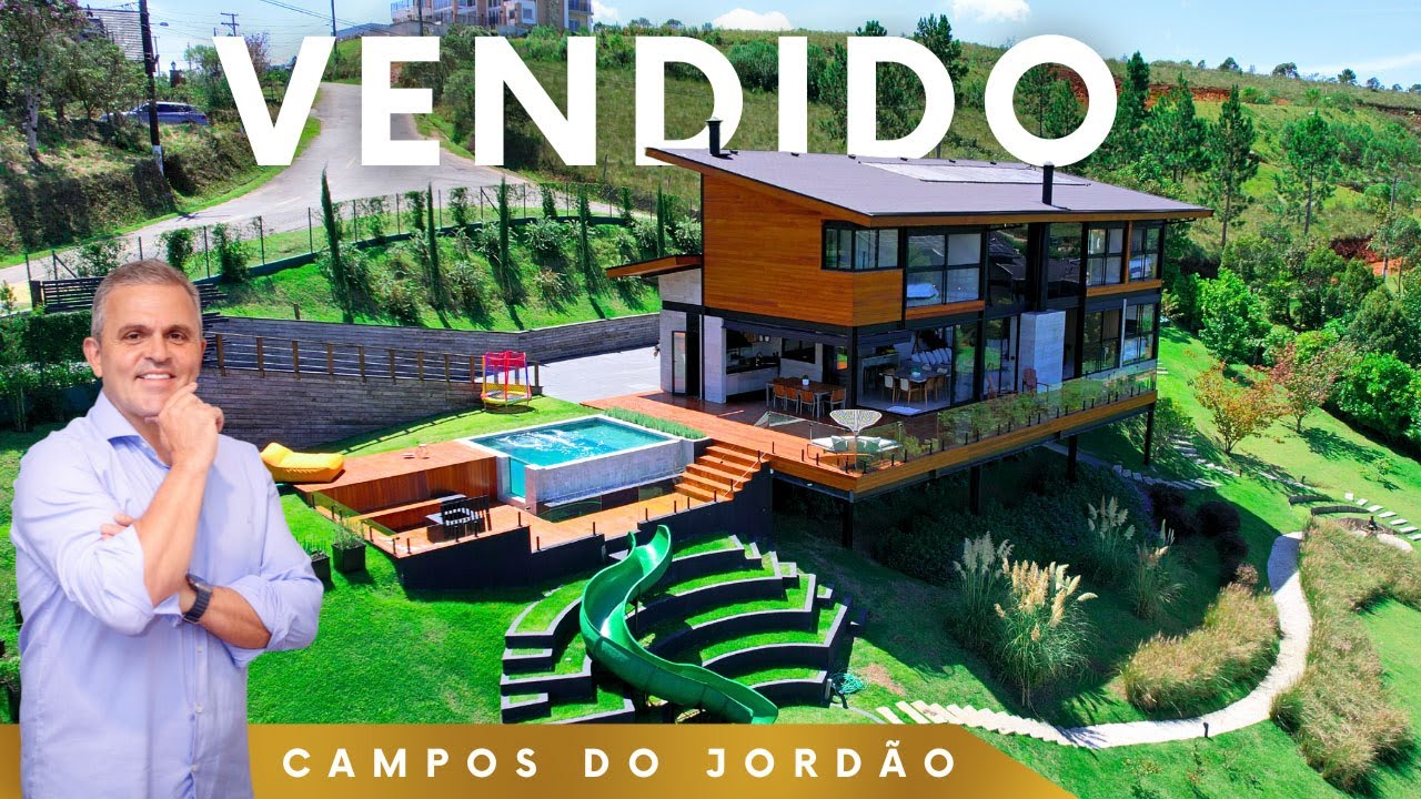 CASA MODERNA E ATEMPORAL !!! - Condomínio fechado de alto padrão - Campos do Jordão