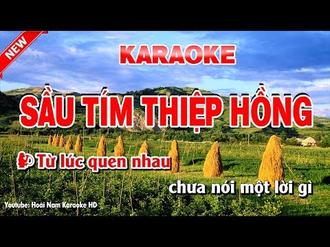 Karaoke Sầu Tím Thiệp Hồng ( Song Ca ) sau tim thiep hong karạoke nhac song