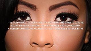 Honey Cocaine- All Gold Eythang (lyrics)