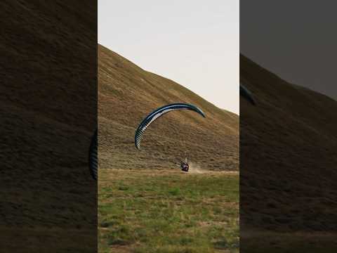 Pilot hits the ground on landing! #flaremoustache #paragliding #speedflying