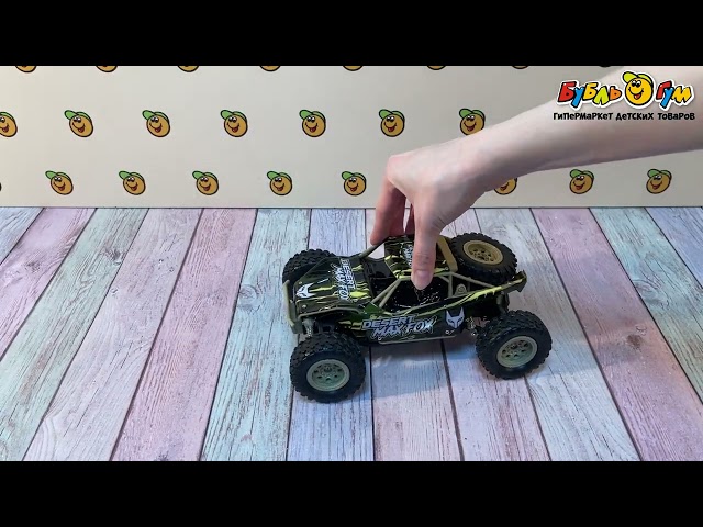 Багги для ралли на радиоуправлении 4WD с яркими цветовыми акцентами - видео