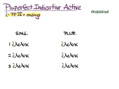 Video §29 Pluperfect Indicative Active