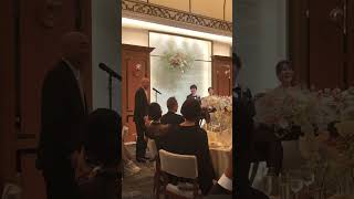 福永活也さん結婚式、百田尚樹さん乾杯の挨拶