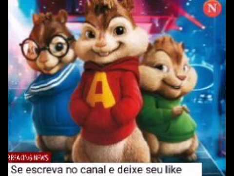 Alvin e os esquilos cantando:Mc Pikachu e Mc fioti