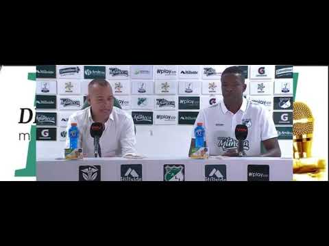 Rueda de prensa del #deportivocali después de empatar ante Santa Fe 