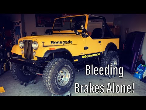 Jeep CJ7 Brake Bleed and Short Drive