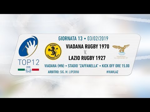 TOP12 2018/19, Giornata 13 - Viadana Rugby 1970 v Lazio Rugby 1927