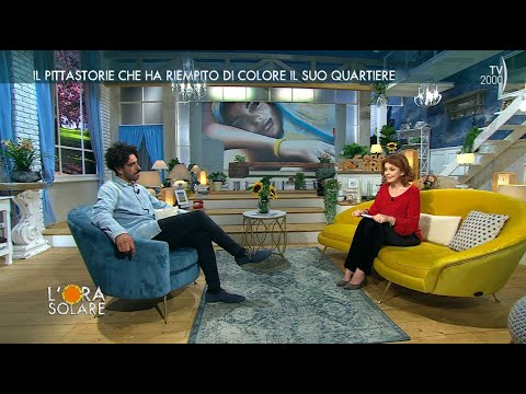 L'Ora Solare (TV2000) 26 aprile 2023 -  Stefania Spanò e Lorenzo Ciulla il “pittastorie”