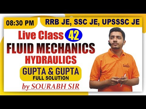 🔴 Live Class #42 | Gupta & Gupta | RRB JE | SSC JE | UPSSSC JE | Civil Engineering | by Sourabh Sir Video