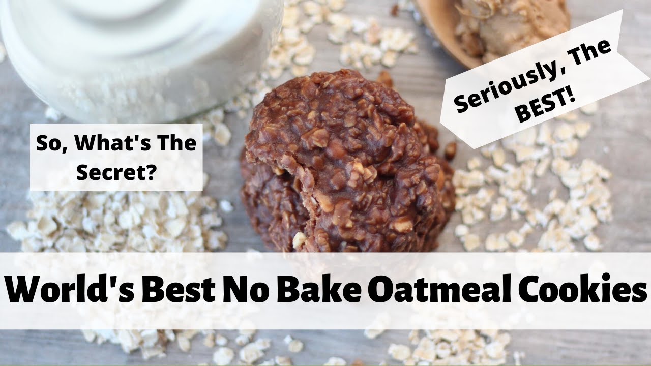 World's Best No Bake Oatmeal Cookies