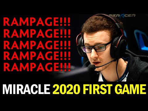 5x Rampage in a Row - MIRACLE 2020 First Game Dota 2
