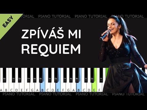 Lucie Bílá - Zpíváš mi requiem (piano tutorial | klavír | akordy | noty | české písničky)