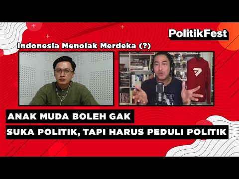 Pandji Pragiwaksono: Lo (Anak Muda), Boleh Ga Suka Politik, Tapi Lo Ga Peduli Politik Itu Aneh