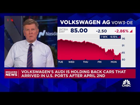 Volkswagen's Audi is holding back cars that arrived in U.S. ports after April 2nd