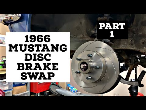 1966 MUSTANG DISC BRAKE SWAP: PART 1: Replacing springs, shocks, and spindles. (Ep: 6)