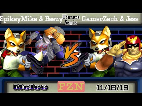 SpikeyMike & Beezy (B) vs. GamerZach & Jess (R) - Winners Semis - Flat Zone November